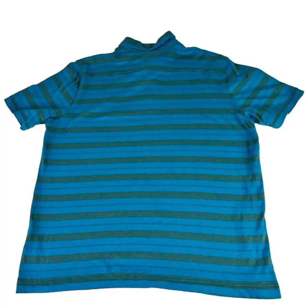 The North Face Polo Shirt Mens Blue Teal California Heritage Golf Performance